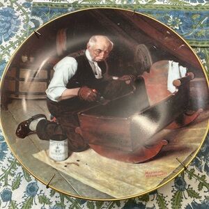 Norman Rockwell wall plate. Grandfathers gift. 2662 plate number